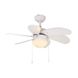 Eurolux Turbo Swirl Ceiling Fan 6 Blades White 50W - image 01