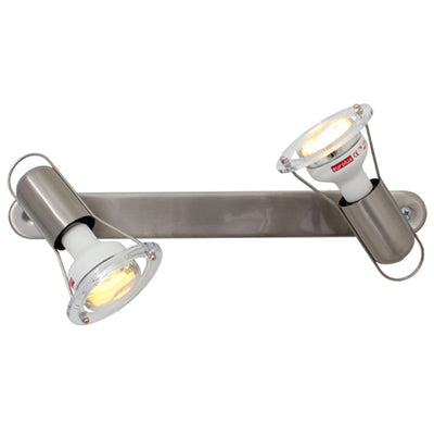 Eurolux Spotlight Mini Disc Bar 2 Light R50 Satin Chrome in Electrical & Lighting,Lighting,Interior Lighting