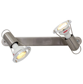 Eurolux Spotlight Mini Disc Bar 2 Light R50 Satin Chrome in Electrical & Lighting,Lighting,Interior Lighting