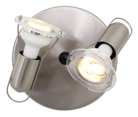 Eurolux Spotlight Mini Disc 2 Light R50 190mm Satin Chrome in Electrical & Lighting,Lighting,Interior Lighting
