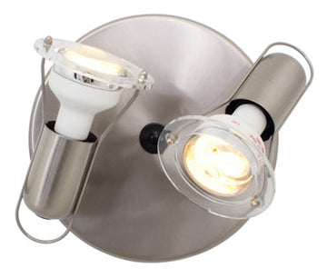 Eurolux Spotlight Mini Disc 2 Light R50 190mm Satin Chrome in Electrical & Lighting,Lighting,Interior Lighting