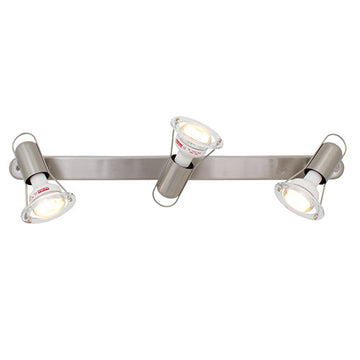 Eurolux Spotlight Mini Disc Bar 3 Light R50 Satin Chrome in Electrical & Lighting,Lighting,Interior Lighting
