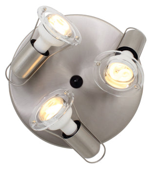 Eurolux Spotlight Mini Disc 3 Light R50 240mm Satin Chrome in Electrical & Lighting,Lighting,Interior Lighting