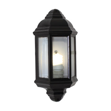 Eurolux Lantern 3 Panel Half Wall Black E27 1X60W - image 01
