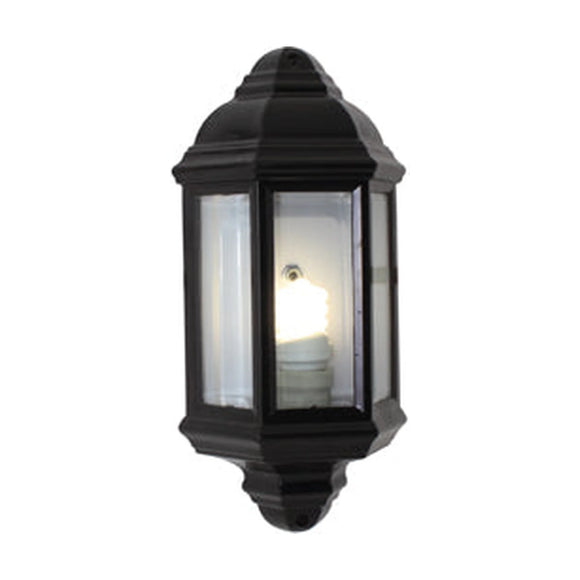 Eurolux Lantern 3 Panel Half Wall Black E27 1X60W - image 01