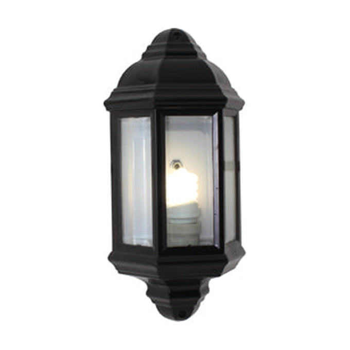 Eurolux Lantern 3 Panel Half Wall Black E27 1X60W - image 01