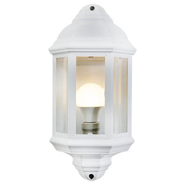 Eurolux Lantern 3 Panel Half Wall White 1Xe27 in Electrical & Lighting,Lighting,Exterior Lighting