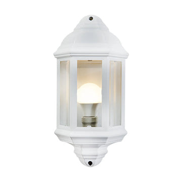 Eurolux Lantern 3 Panel Half Wall White 1Xe27 - image 01