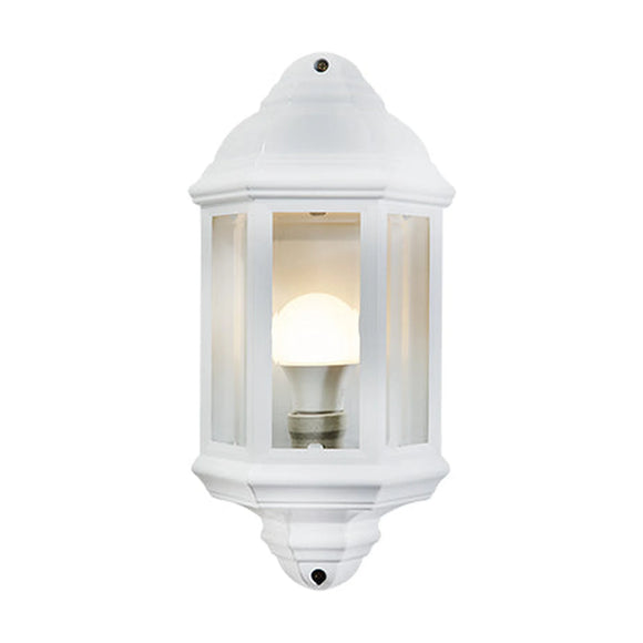 Eurolux Lantern 3 Panel Half Wall White 1Xe27 - image 01