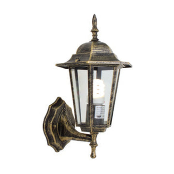 Eurolux Lantern 6 Panel Upfacing Black Gold - image 01