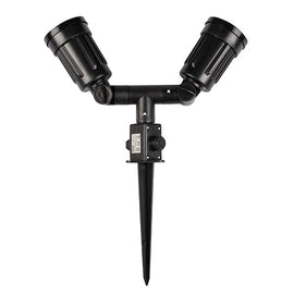 Eurolux Garden Spike Plastic 2X PAR38 75mm Black in Electrical & Lighting,Lighting,Exterior Lighting