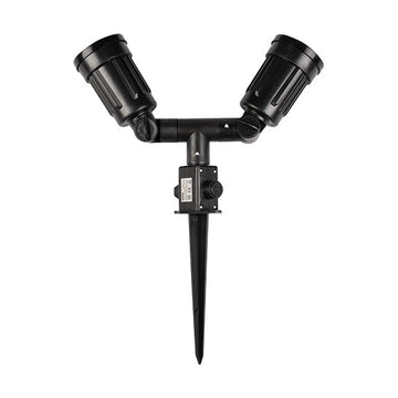 Eurolux Garden Spike Plastic 2X PAR38 75mm Black - image 01