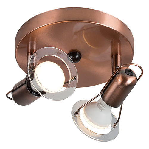 Eurolux Spotlight Mini Disc Spotlight 2 Light Copper in Electrical & Lighting,Lighting,Interior Lighting