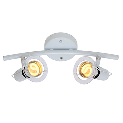 Eurolux Spotlight Mini Disc Bow 2 Light R50 White in Electrical & Lighting,Lighting,Interior Lighting