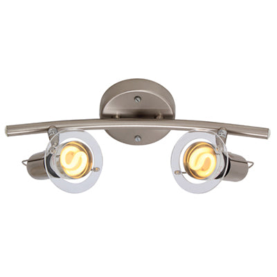 Eurolux Spotlight Mini Disc Bow 2 Light R50 Satin Chrome in Electrical & Lighting,Lighting,Interior Lighting