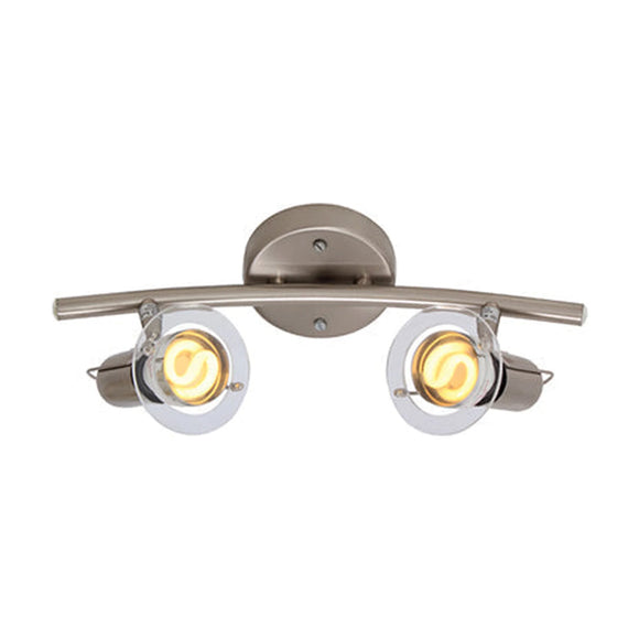 Eurolux Spotlight Mini Disc Bow 2 Light R50 Satin Chrome - image 01