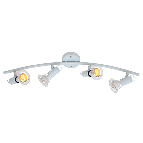 Eurolux Spotlight Mini Disc Bow 4 Light R50 White in Electrical & Lighting,Lighting,Interior Lighting