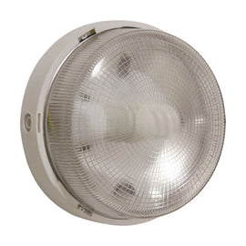 Eurolux Bulkhead Glass Round 1X100W White - image 01