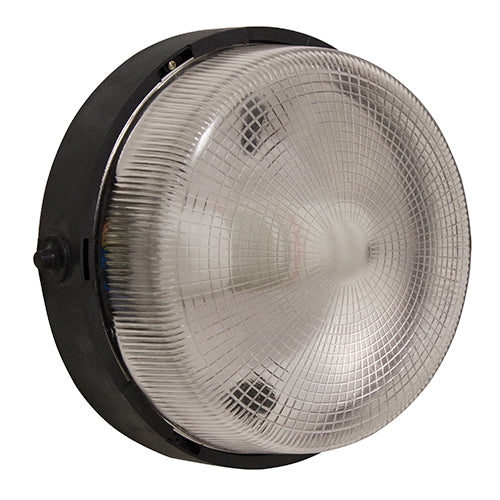 Eurolux Bulkhead Glass Round 1X100W Black in Electrical & Lighting,Lighting,Interior Lighting