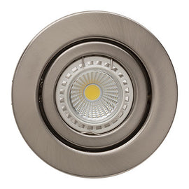 Eurolux Downlight Standard Tilt Round 105mm Satin Chrome in Electrical & Lighting,Lighting,Interior Lighting