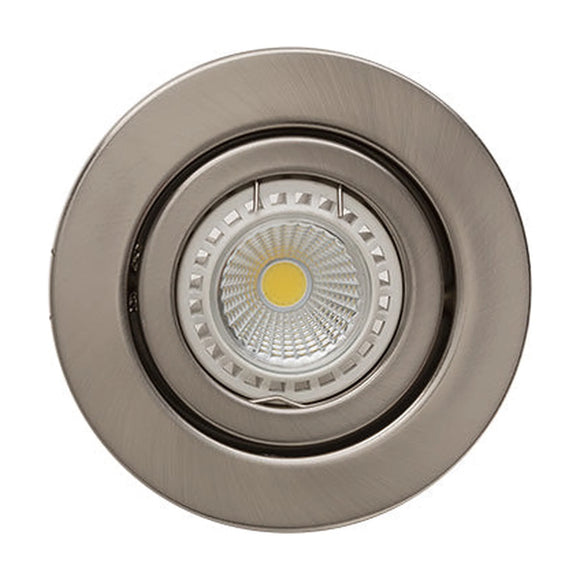 Eurolux Downlight Standard Tilt Round 105mm Satin Chrome - image 01