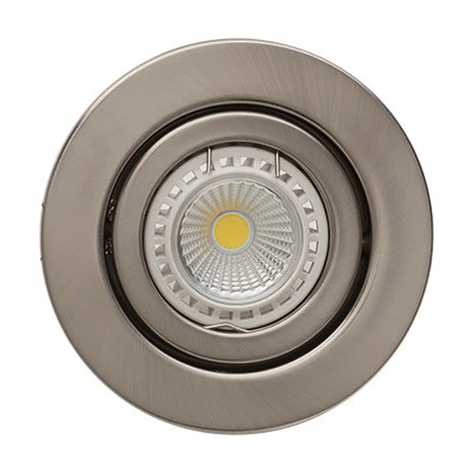 Eurolux Downlight Standard Tilt Round 105mm Satin Chrome - image 01