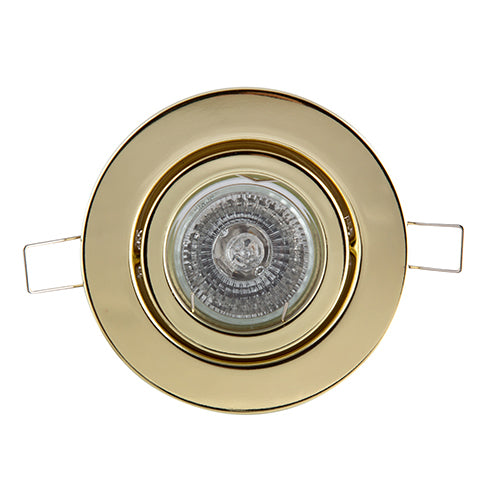 Eurolux Downlight Dicroic Swivel 12V 50W Polished Brass in Electrical & Lighting,Lighting,Interior Lighting