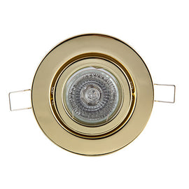 Eurolux Downlight Dicroic Swivel 12V 50W Polished Brass in Electrical & Lighting,Lighting,Interior Lighting
