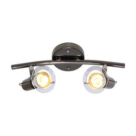 Eurolux Spotlight Mini Disc Spotlight 2 Light Bow Gun Metal - image 01