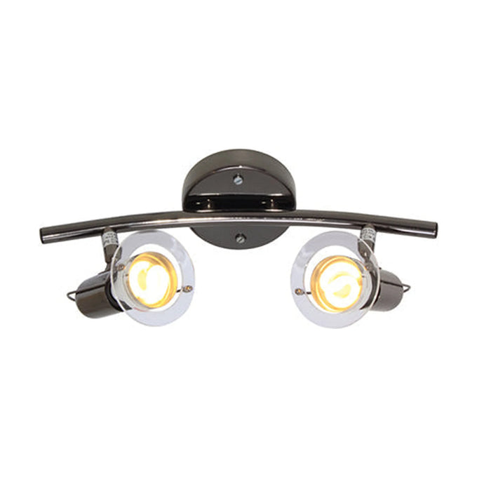 Eurolux Spotlight Mini Disc Spotlight 2 Light Bow Gun Metal - image 01