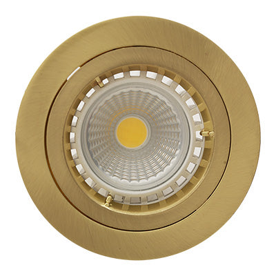 Eurolux Downlight Standard Straight Twist 80mm Satin Brass in Electrical & Lighting,Lighting,Interior Lighting