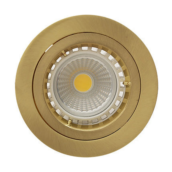 Eurolux Downlight Standard Straight Twist 80mm Satin Brass - image 01