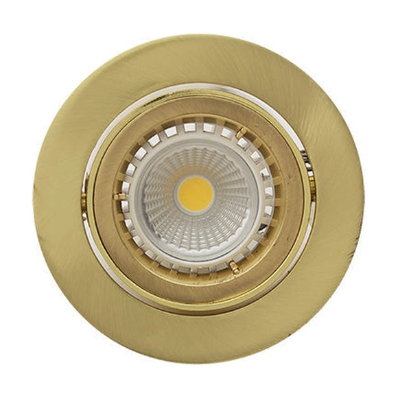 Eurolux Downlight Standard Tilt Twist 94mm Satin Brass - image 01