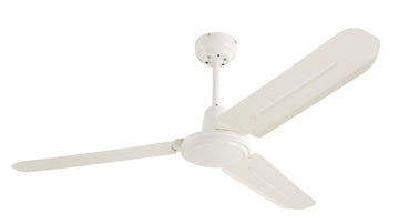 Eurolux Industrial Ceiling Fan 3 Blades White 60W in Ac Powered, Fans, Heating & Cooling