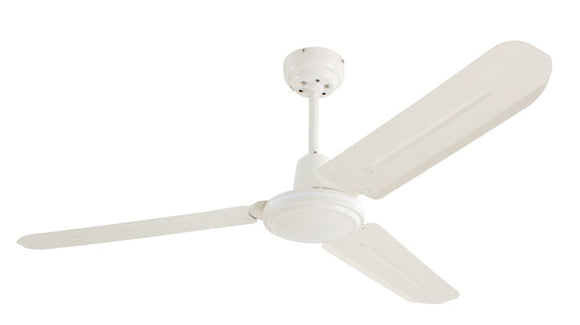 Eurolux Industrial Ceiling Fan 3 Blades White 60W in Ac Powered, Fans, Heating & Cooling
