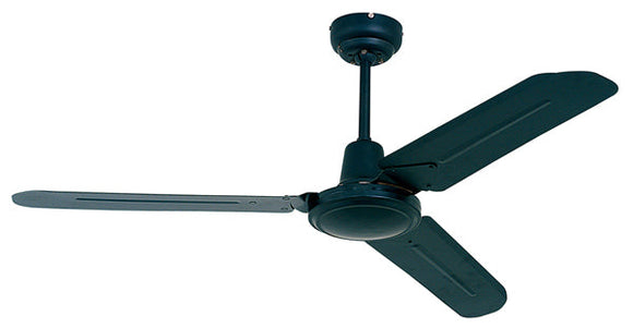 Eurolux Industrial Ceiling Fan 3 Blades Black 60W in Ac Powered, Fans, Heating & Cooling