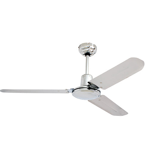 Eurolux Industrial Ceiling Fan 3 Blades Chrome 60W in Electrical & Lighting,Lighting,Ceiling Fans