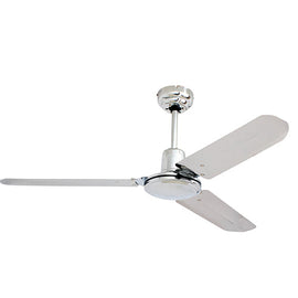 Eurolux Industrial Ceiling Fan 3 Blades Chrome 60W in Electrical & Lighting,Lighting,Ceiling Fans