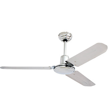 Eurolux Industrial Ceiling Fan 3 Blades Chrome 60W in Electrical & Lighting,Lighting,Ceiling Fans