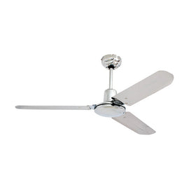 Eurolux Industrial Ceiling Fan 3 Blades Chrome 60W - image 01