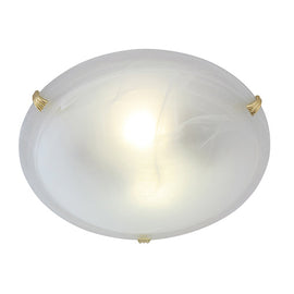 Eurolux Ceiling Light Alabaster 300mm Polished Brass in Electrical & Lighting,Lighting,Interior Lighting