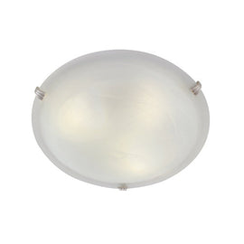 Eurolux Ceiling Light Alabaster 300mm Satin Chrome in Electrical & Lighting,Lighting,Interior Lighting