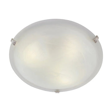 Eurolux Ceiling Light Alabaster 300mm Satin Chrome - image 01