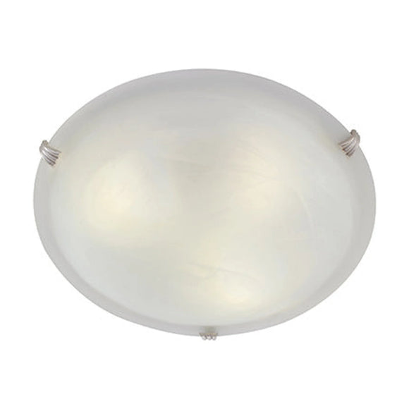 Eurolux Ceiling Light Alabaster 300mm Satin Chrome - image 01
