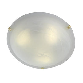 Eurolux Ceiling Light Alabaster 400mm Polished Brass in Electrical & Lighting,Lighting,Interior Lighting