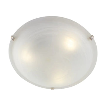 Eurolux Ceiling Light Alabaster Ceiling Light 400mm Satin Chrome - image 01