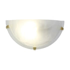 Eurolux Wall Light Alabaster 300mm Polished Brass - image 01