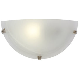 Eurolux Wall Light Alabaster 300mm Satin Chrome in Electrical & Lighting,Lighting,Interior Lighting