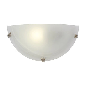 Eurolux Wall Light Alabaster 300mm Satin Chrome - image 01