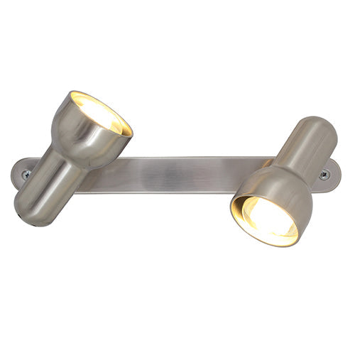 Eurolux Spotlight Turbo Bar 2 Light R63 Satin Chrome in Electrical & Lighting,Lighting,Interior Lighting